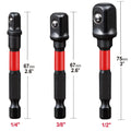 Rafford Impact Socket Adapter Set 1/4" 3/8" and 1/2" Drive